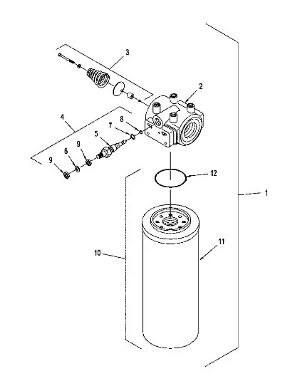 87404986 - фильтр масла гидравлики